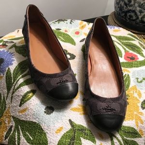 Coach Chelsea ballet flats black